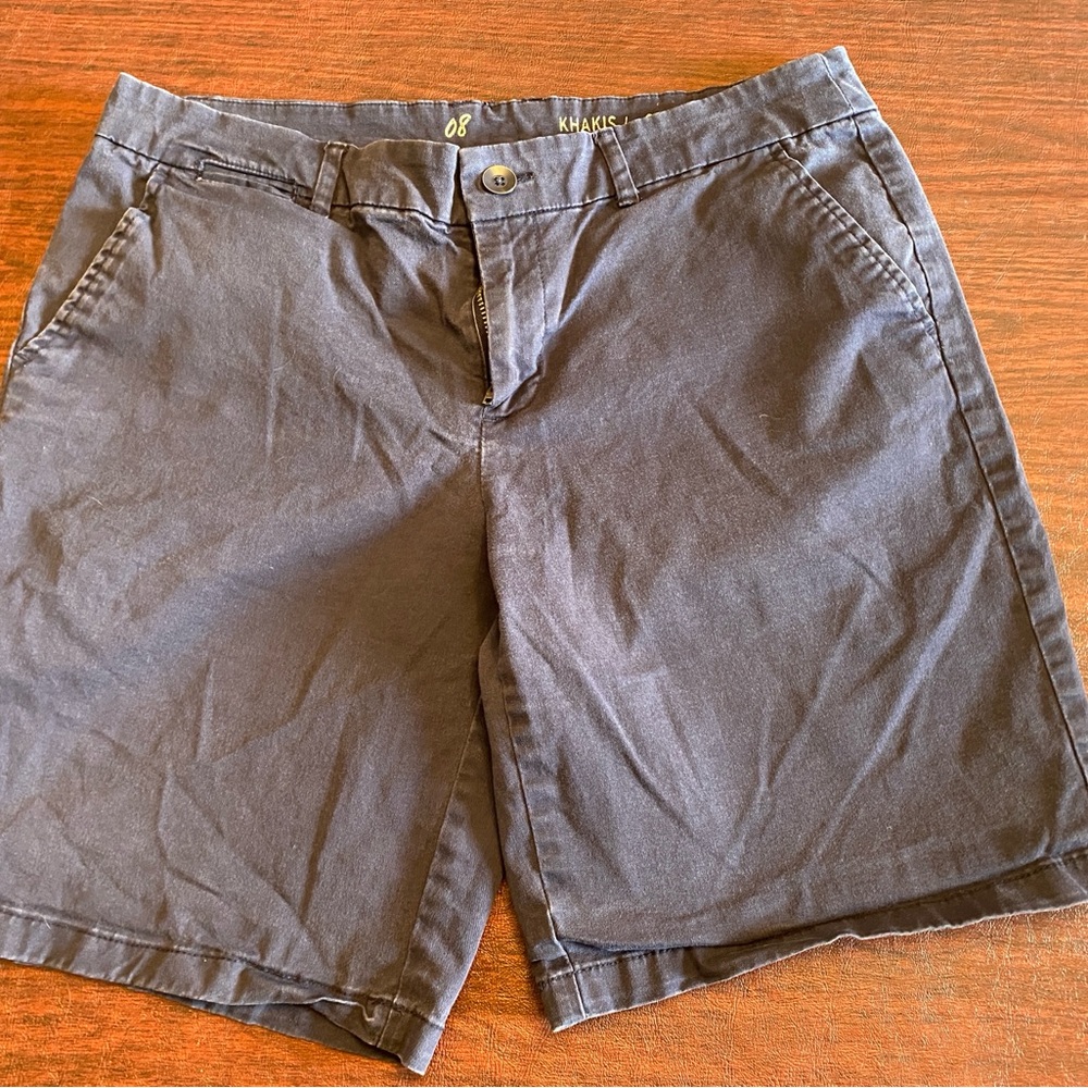 GAP Khakis by Gap Navy classic preppy shorts, Size 8, good condition.